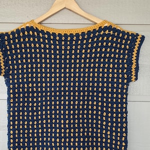 Summer Block Tee Crochet Pattern - Digital Download PDF