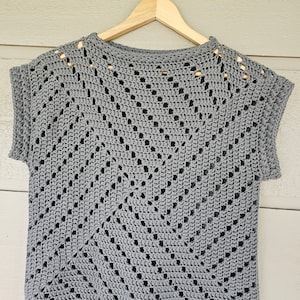 Geo Top Häkelanleitung - Digitaler Download PDF