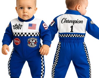 Kids Race Car Costume | Personalized Birthday Outfit