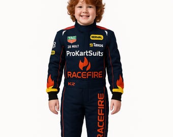 Tuta da corsa personalizzata di Formula 1 con guanti e passamontagna gratuiti