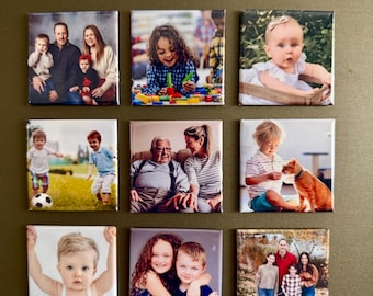 Personalized Photo Magnets | Handmade Fridge Decor, Gift-Ready