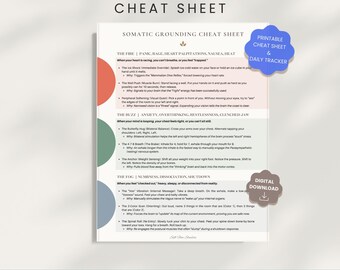 Somatic Grounding Exercises and Daily Regulation Tracker for Anxiety, Panic, and Nervous System Healing