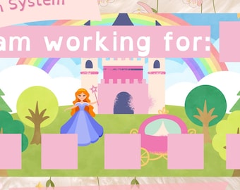Princess Token Board: ABA Therapy Reward Chart (Digital Download)