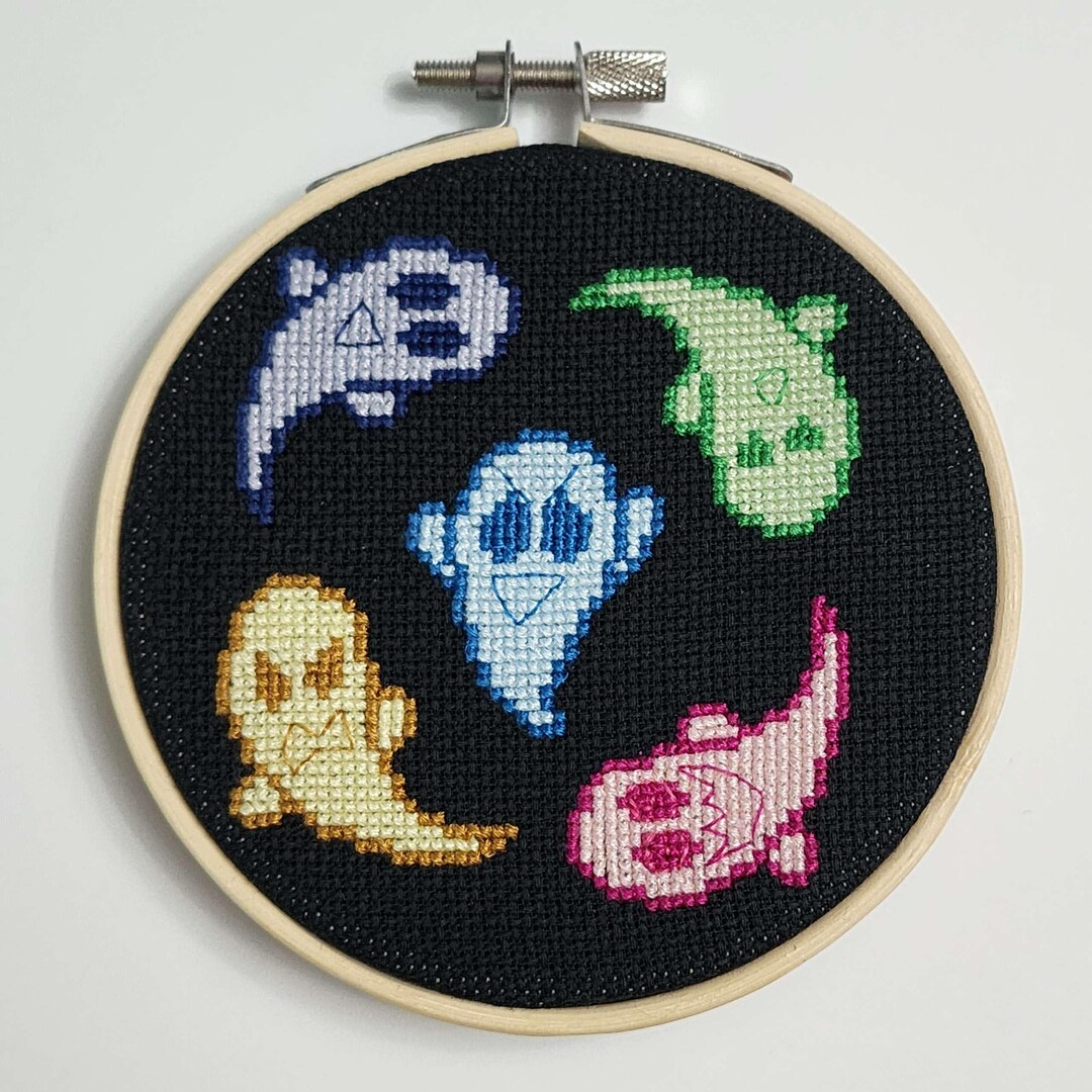 Ghost Stitching Pattern Ghosts Cross-stitch Pattern - PDF Digital Download - Little Spooky ...