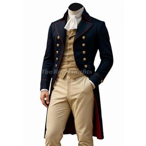 Regency-slipjas heren | Op maat gemaakt 19e-eeuws herenkostuum