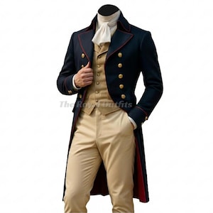 Herren Regency Frack | Custom Made 19th Century Gentleman Kostüm