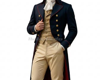 Men’s Regency Tailcoat | Custom Made 19th Century Gentleman's Costume