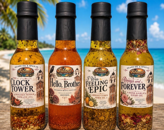 Vampire Diaries Inspired Infused Olive Oils (5oz) Hello Brother ~ Always & Forever ~ The Clocktower ~ I Was Feeling Epic