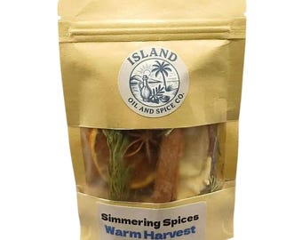 Simmering Spices - Warm Harvest Potpourri For Stove Top or Slow Cooker