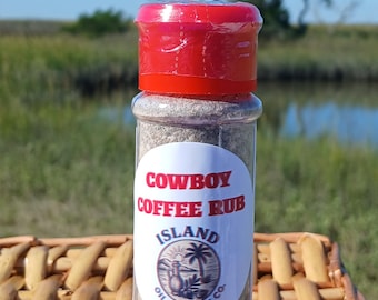 Cowboy Coffee Rub Seasoning Mix – 3.3 oz Bottle