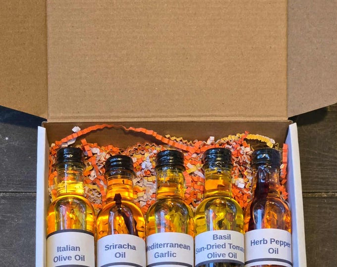 Flavor Infused Olive Oil Sampler Pack YOU PICK FIVE of our 2oz sampler bottles