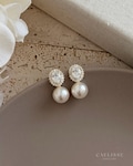 Pearl Drop Earrings Bridesmaid Gift Wedding Jewelry Maid of Honour Gift Bridal Jewellery Bridesmaid Earrings Minimalist Christmas Gifts