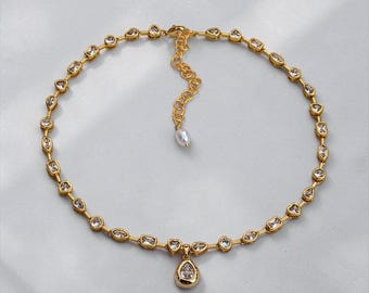 Lünette Diamant CZ Choker