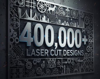 File tagliati al laser: pacchetto SVG e DXF di grandi dimensioni (per Cricut, Glowforge, Silhouette)