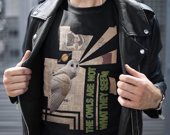 Twin Peaks Shirt - Cult Classic Fan Art - David Lynch - 90's TV Show Clothing- Twin Peaks Gift- Twin Peaks Clothing - Twin Peaks Owl Art