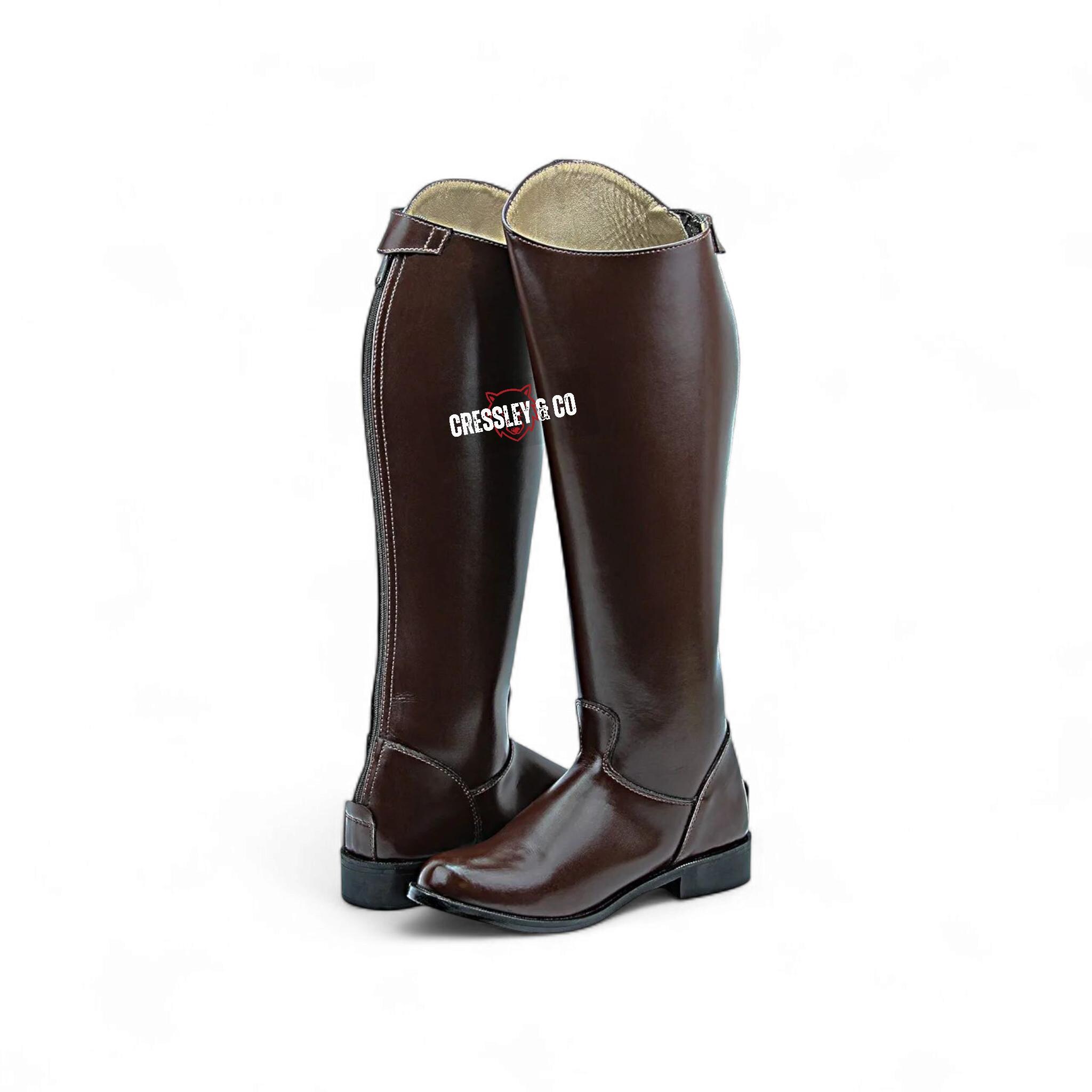 Bottes D'équitation Anglaises Hautes, Cuir, Femme, Taille 7 US, Avec Sac, Made In USA