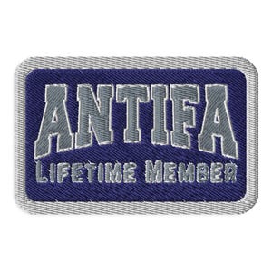 Antifa Lifetime Member Patch | Anti Fascist Patch | Protest Patch | Activist Patch | Political Patch | Resist Patch | Iron On Patch
