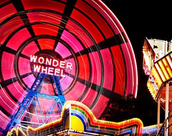 Wonder Wheel, Photography, Photo, New York, NYC, Coney Island, City, Beach, Amusement Park, Fun, Family