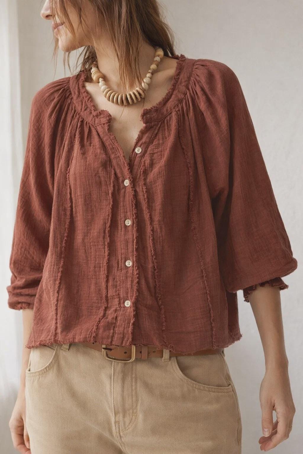 Black Bishop Sleeve Blouse - Etsy