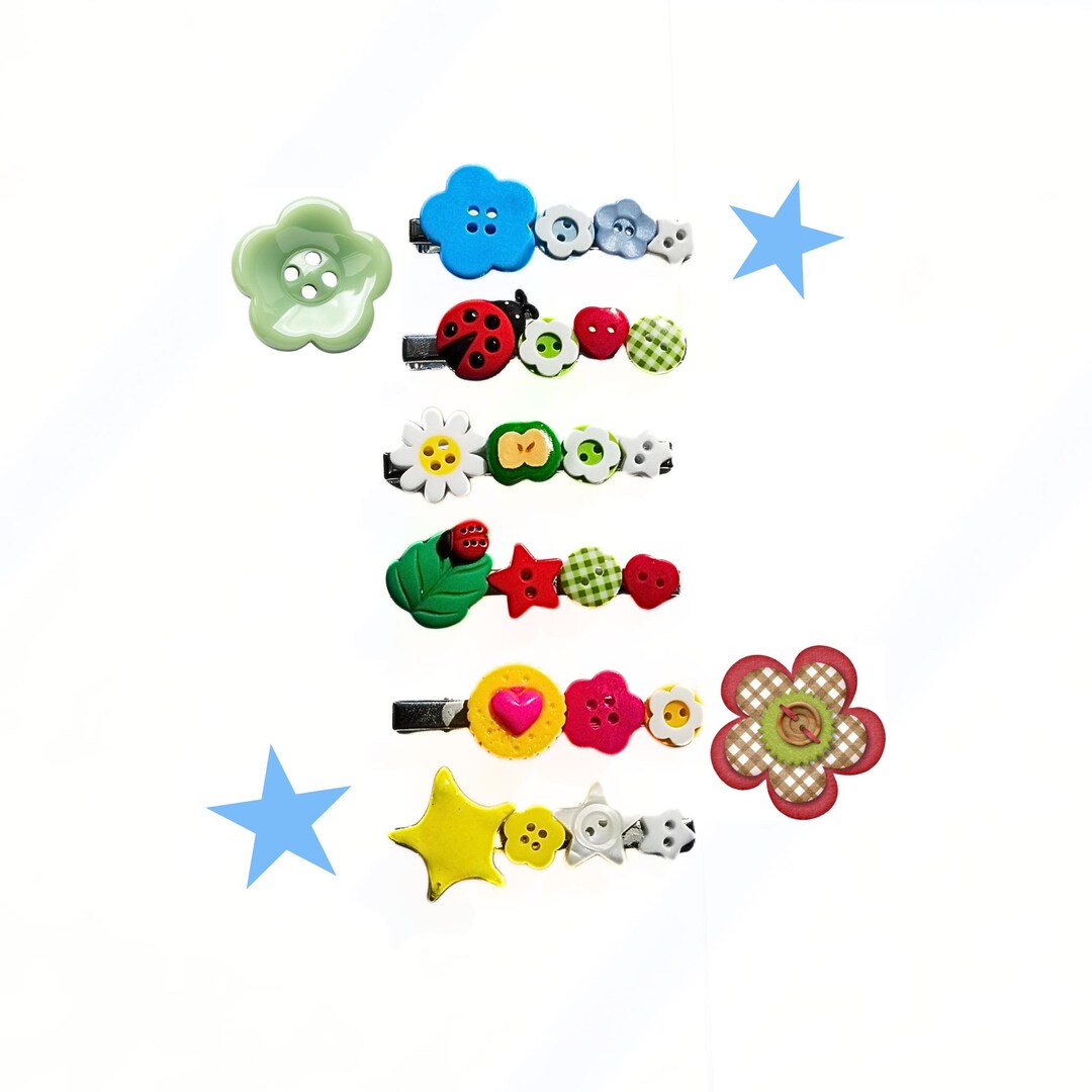 Handmade Button Clips: Juminocore Applecore Heisei Retro Whimsy Twee - Etsy