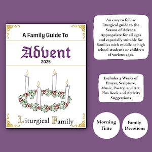 Advent Family Guide: Prayer, Scripture, Music, Poetry, Art & Activities (Digital Download)