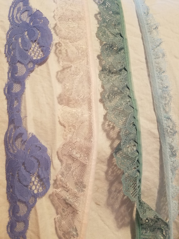 2 yard lengths of american made vintage lace trim