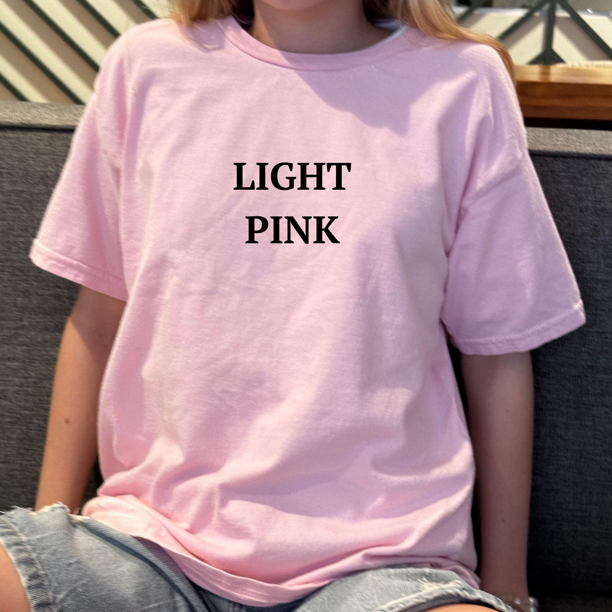 Gildan 5000B Youth T-shirt Mockup LIGHT PINK 5 PNG Real Mockups, Front ...
