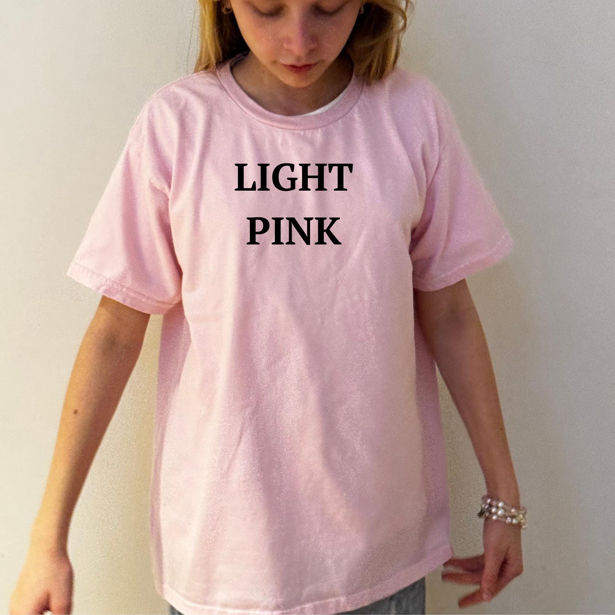 Gildan 5000B Youth T-shirt Mockup LIGHT PINK 5 PNG Real Mockups, Front ...