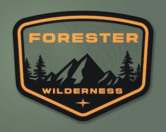 Subaru Forester Badge Sticker Vinyl Wilderness