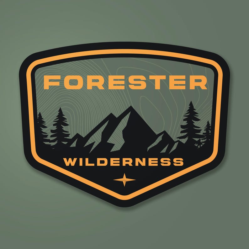 Forester Lettering Subaru Forester Badge Sticker Vinyl Wilderness - Etsy