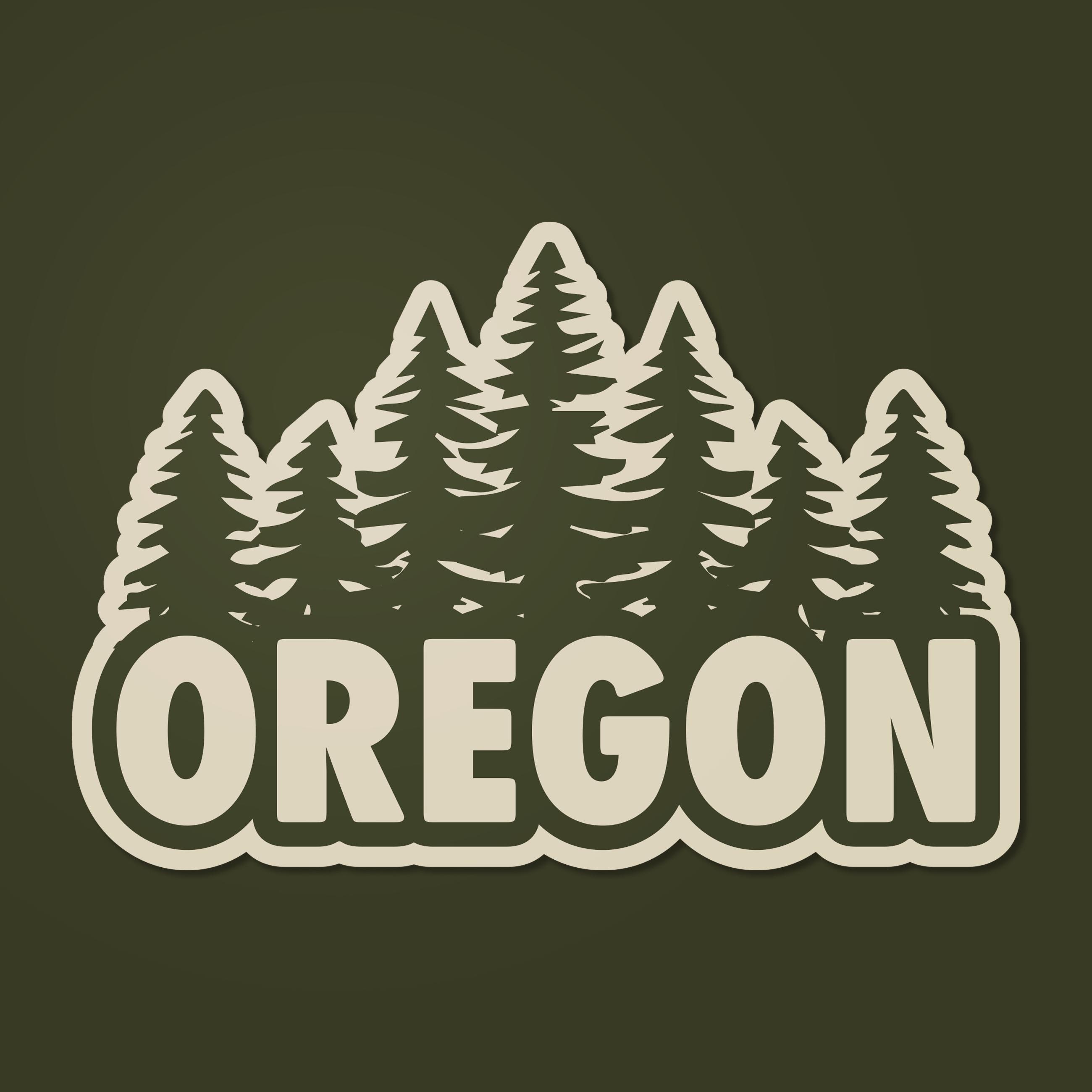Sticker Bush Oregon Oregon Trees Sticker Decal - Etsy