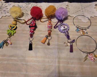 Llaveros/dijes para bolsos hechos a mano