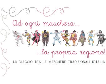 Ad ogni maschera la propria regione - Carnevale italiano Montessori / Materiale educativo PDF