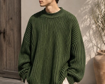 Modèle de pull unisexe oversize au crochet