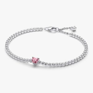 Pandora sparkling heart tennis bracelet - Etsy 日本
