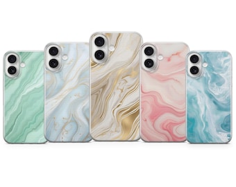 Funda de teléfono de lujo con diseño de mármol, ideal como regalo para iPhone 17 Pro Max, 16e, 15, 14, 12, Samsung S25 Ultra, S24 FE, A56, Pixel 10 XL, 9a, 8, 7, 6