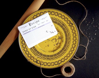 Ensemble de cartes de recettes aquarelle lavande | Cases Whole30/Paleo/Keto | Cadeaux pour les boulangers | Cadeau de pendaison de crémaillère | Accessoires de cuisine