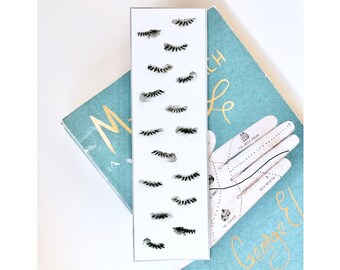 Marque-page aquarelle de mascara taché