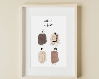 Art de la positivité corporelle | Cadeau de pendaison de crémaillère | Autonomisation des femmes