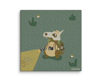 Safari Cubone by Sauvage - Canvas 12" x 12"
