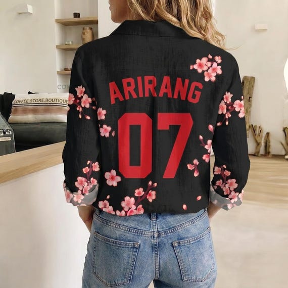 BT Blouse shirt, Bangtan 2026 World Tour Shirt, Hanbok Style Kpop Concert Outfit, Custom Army Fan Merch,BtS baseball jersey