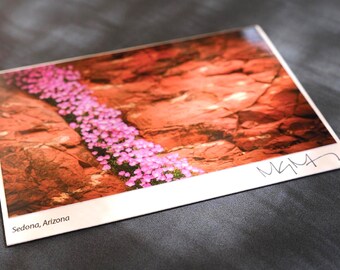 Notitiekaart met foto, Arizona, Sedona