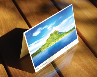 Notecard with photo, Tahiti, Bora Bora