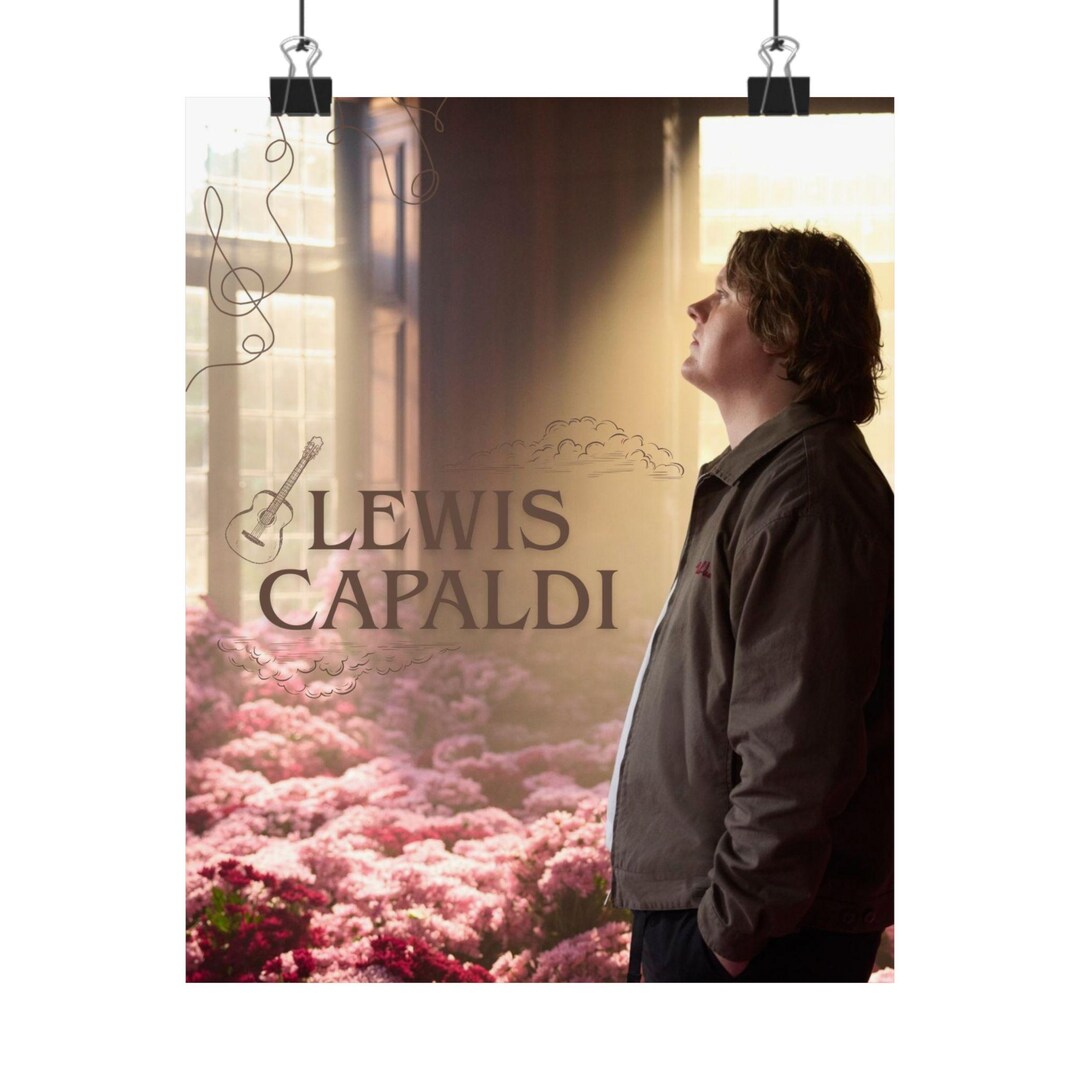 Matte Vertical Poster Lewis Capaldi Inspired Art Music Wall Decor Matte Vertical Poster Lewis Capaldi Inspired Art Music Wall Decor