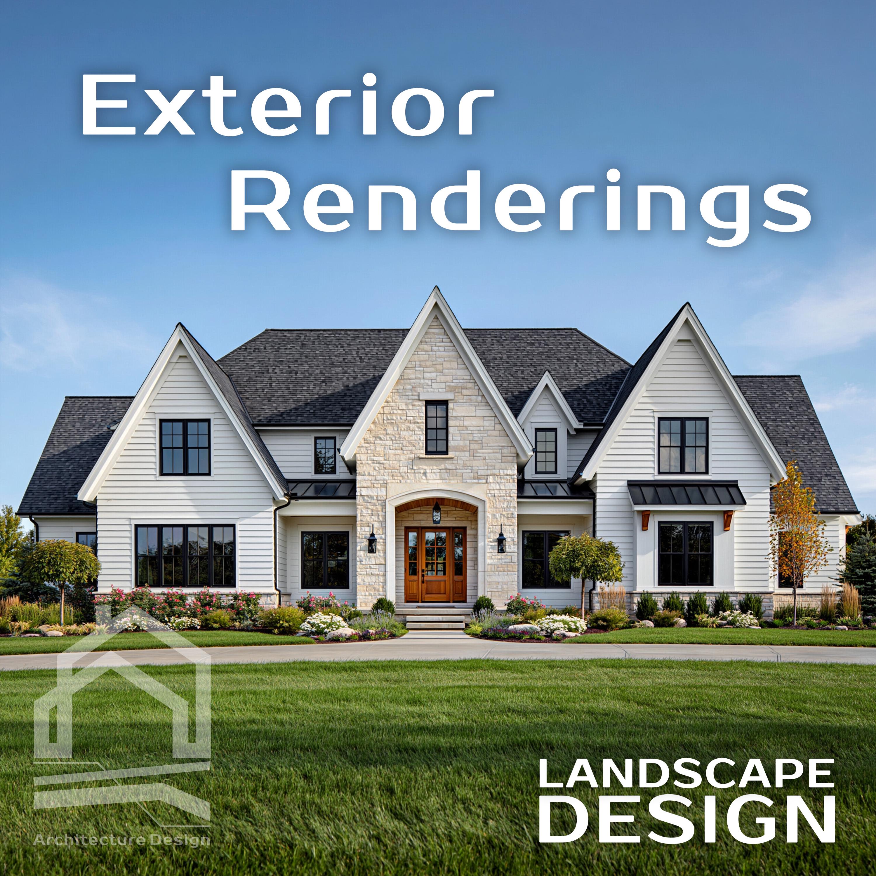 3D Architectural Rendering: Custom Home Design & Exterior Visualization