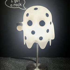 Charlie Brown inspired ghost art lamp Great Pumpkin