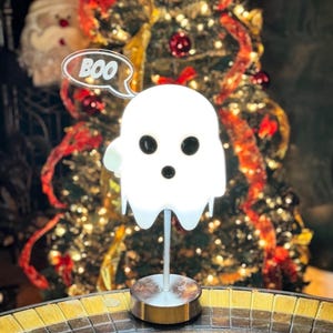 ghost lamp boo hand made
