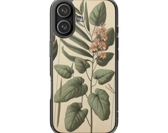 Botanical Phone Case: Clear Impact-Resistant Floral Cover