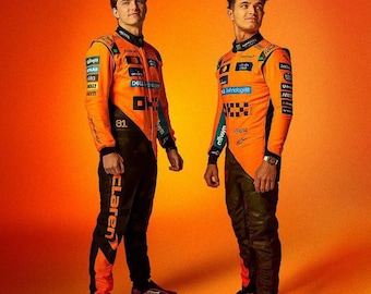 2025 Mclaren Formula1 Suit CIK/FIA 2 Go Kart Racing Suit