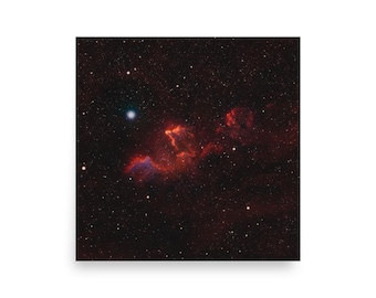 The Ghost of Cassiopeia Nebula Poster